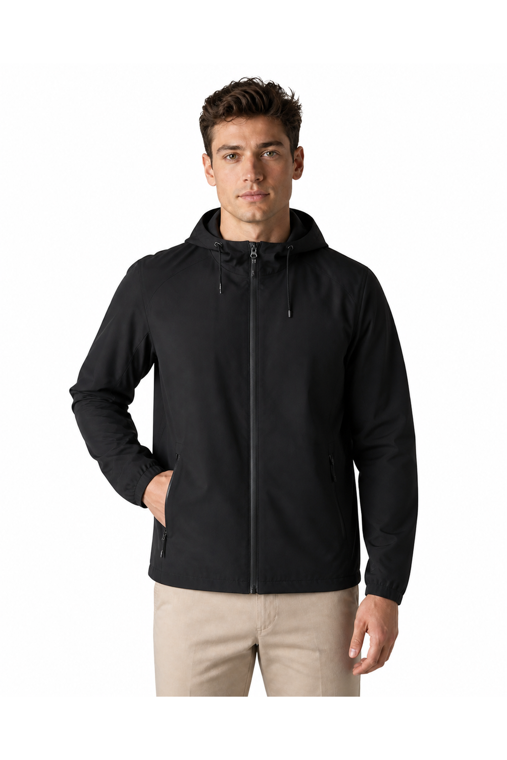 Grant | Classic Lightweight Bomber Jacket - Black2 - front - group 7