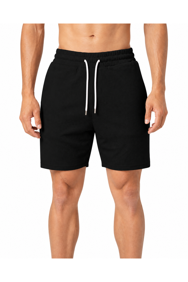 Tyler | Everyday Drawstring Shorts - Black - front - group 1