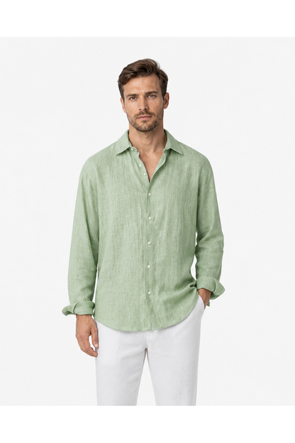 Phillip | Relaxed Linen Button-Up Shirt - CXCS594105408 - front - group 1