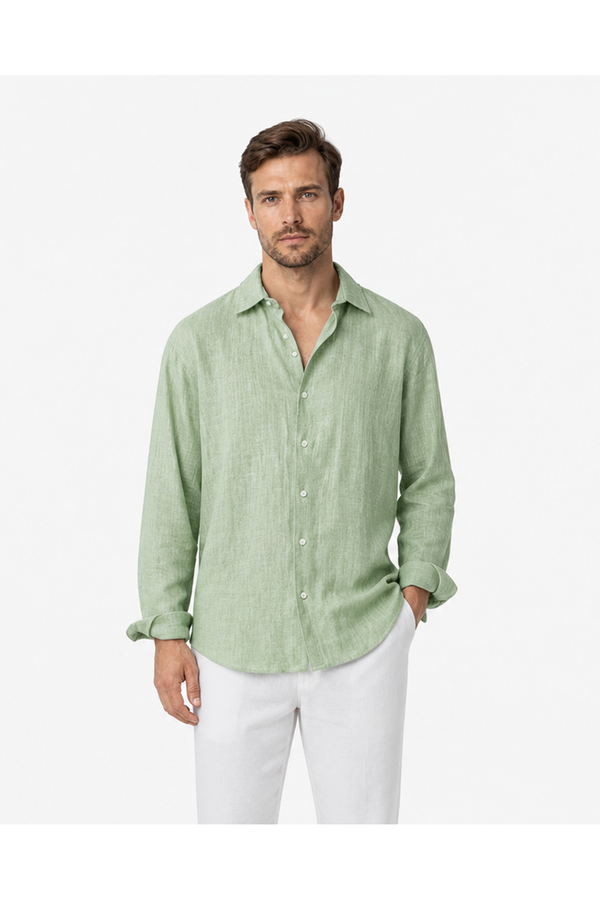 Phillip | Relaxed Linen Button-Up Shirt - CXCS594105408 - front - group 1