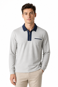 Gray With Navy Blue