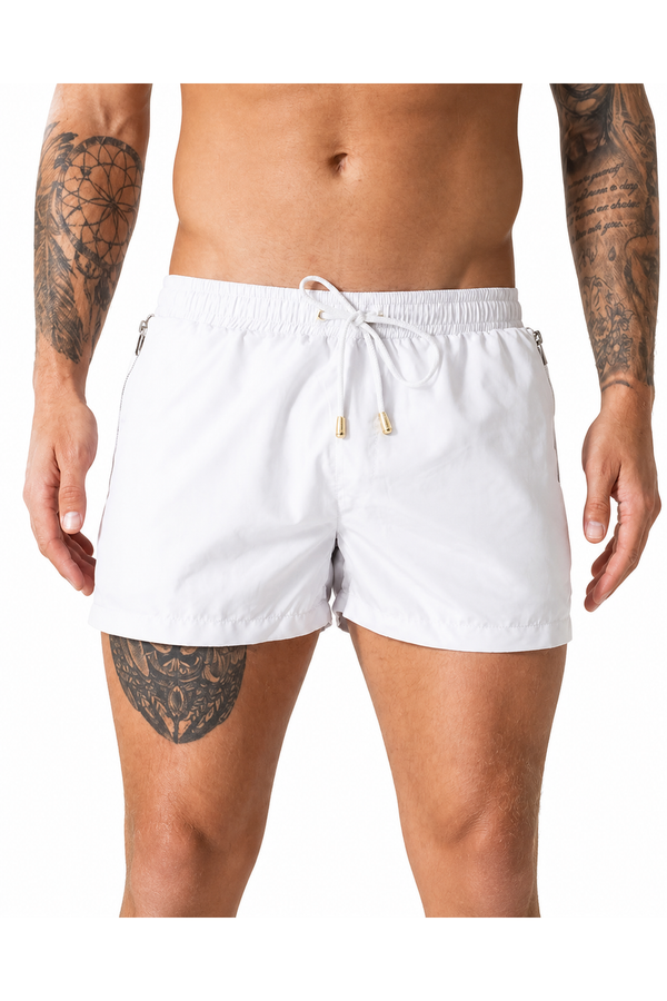 Jace | Quick-Dry Swim Shorts - White - front - group 1