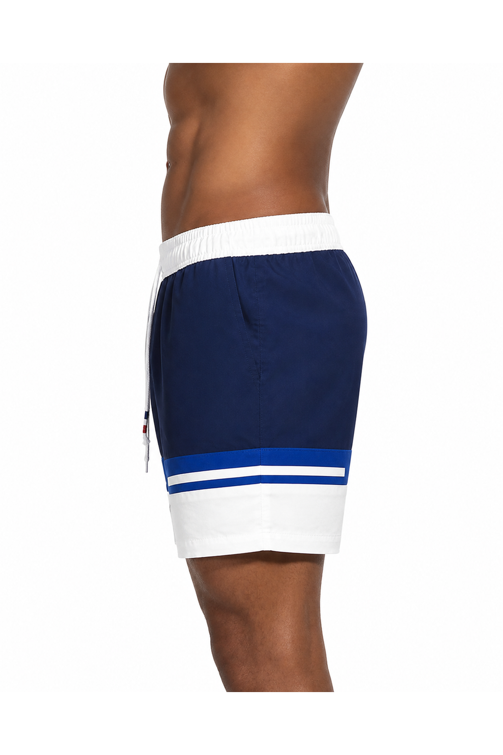 Brody | Colorblock Swim Shorts - Navy blue - side