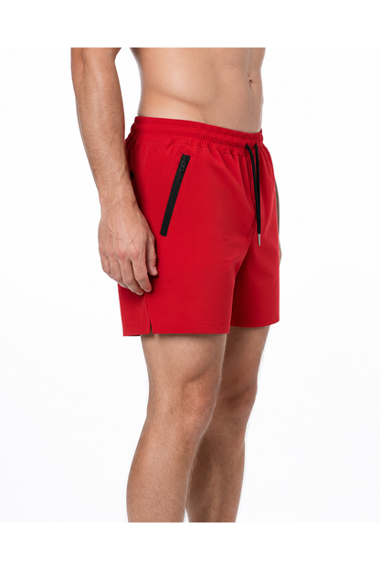 Zane | Lightweight Performance Shorts - Red - side