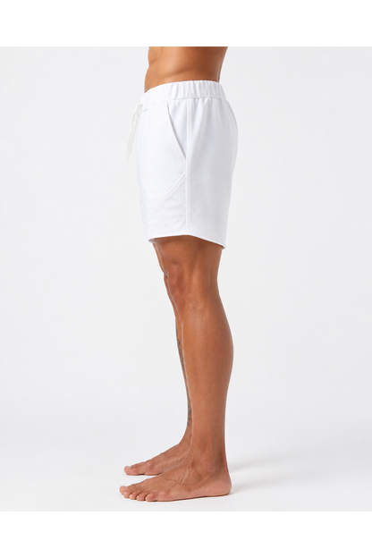 Austin | Lightweight Running Shorts - White - side