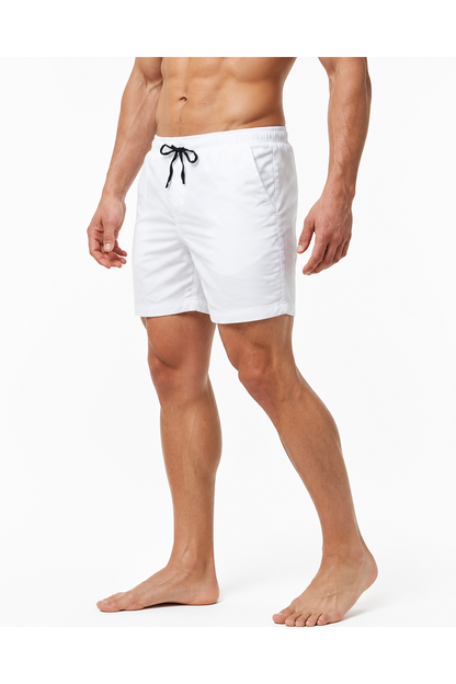 Kyle | Quick-Dry Sports Shorts - White - side
