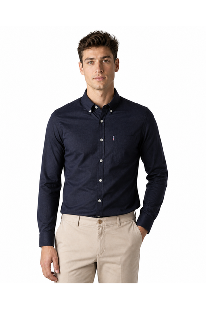 Edgar | Slim-Fit Dress Shirt - Black - front - group 2