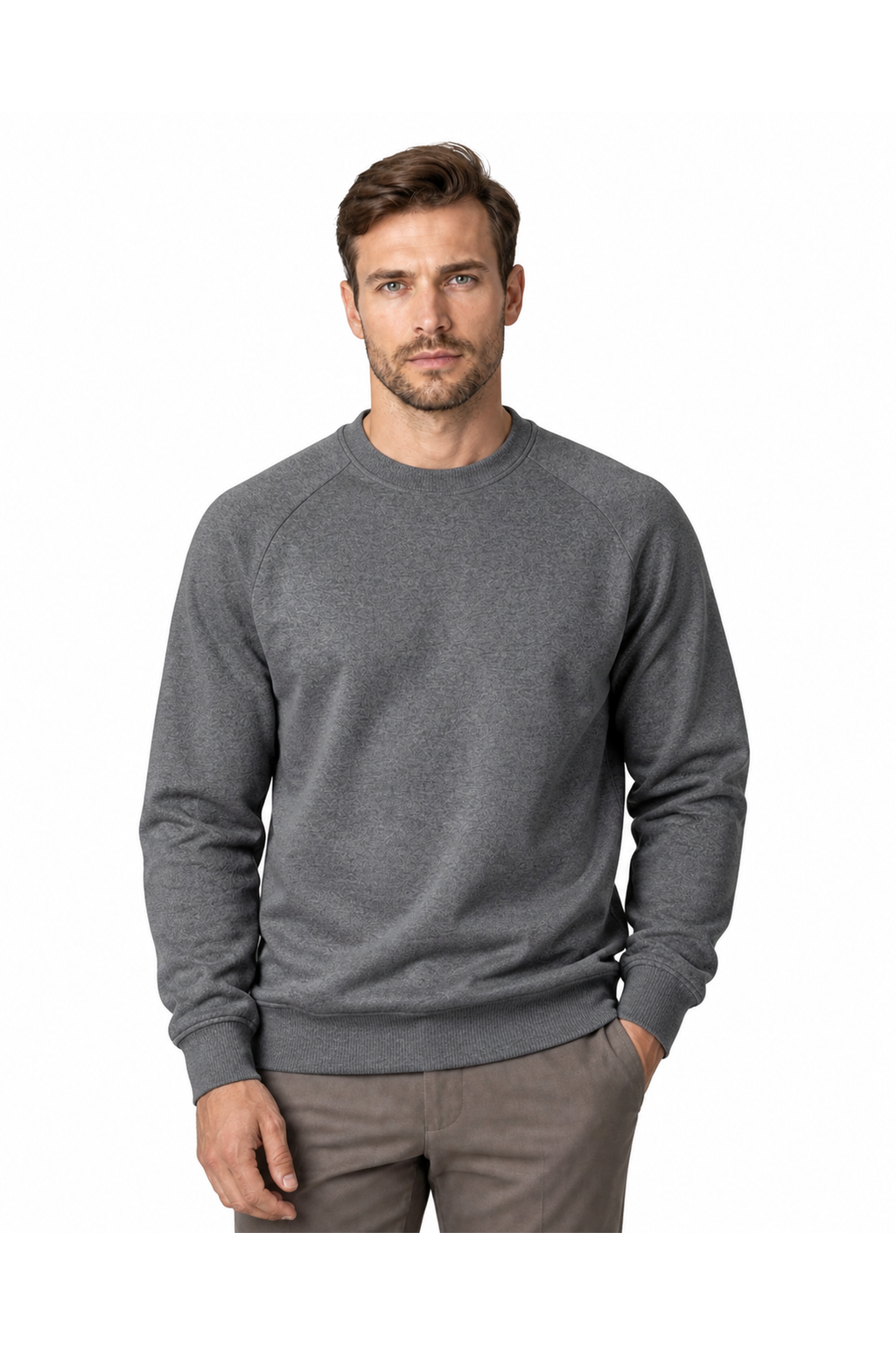 Alfred | Colorblock Raglan Sweatshirt - Dark Gray - front - group 2