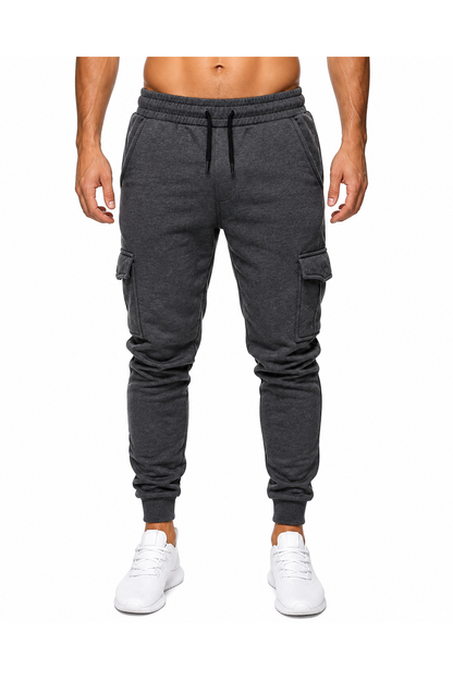 Maurice | Tapered Athletic Joggers - Dark Grey - front - group 2