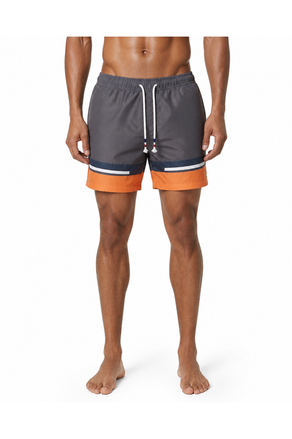 Brody | Colorblock Swim Shorts - Grey - front - group 2
