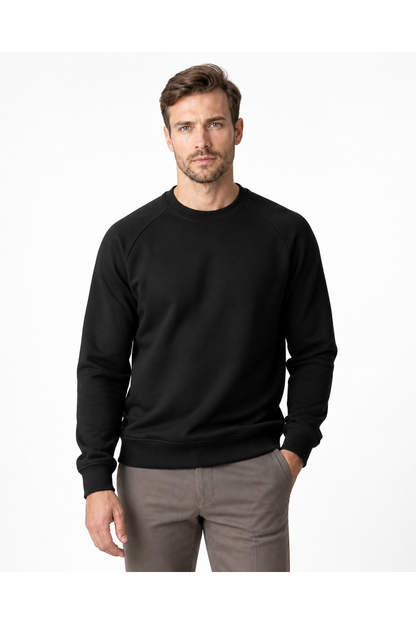 Alfred | Colorblock Raglan Sweatshirt - Black - front - group 3