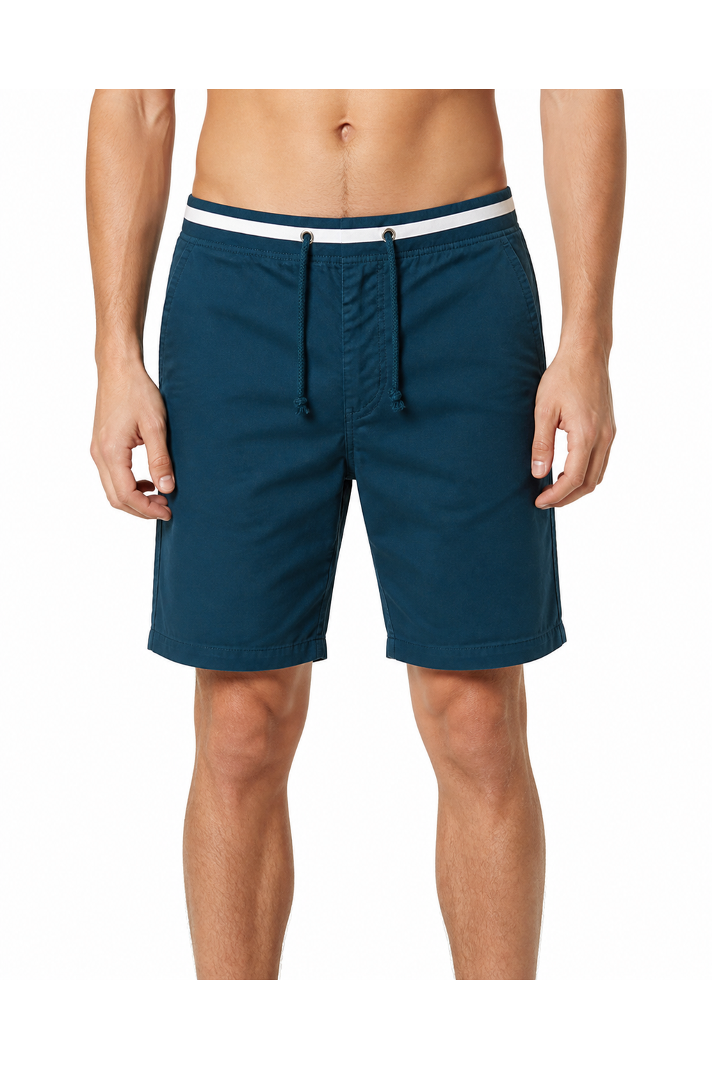 Jason | Classic Cotton Chino Shorts - Mo green - front - group 3