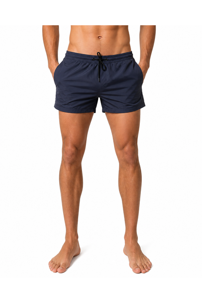Jace | Quick-Dry Swim Shorts - Navy Blue - front - group 3
