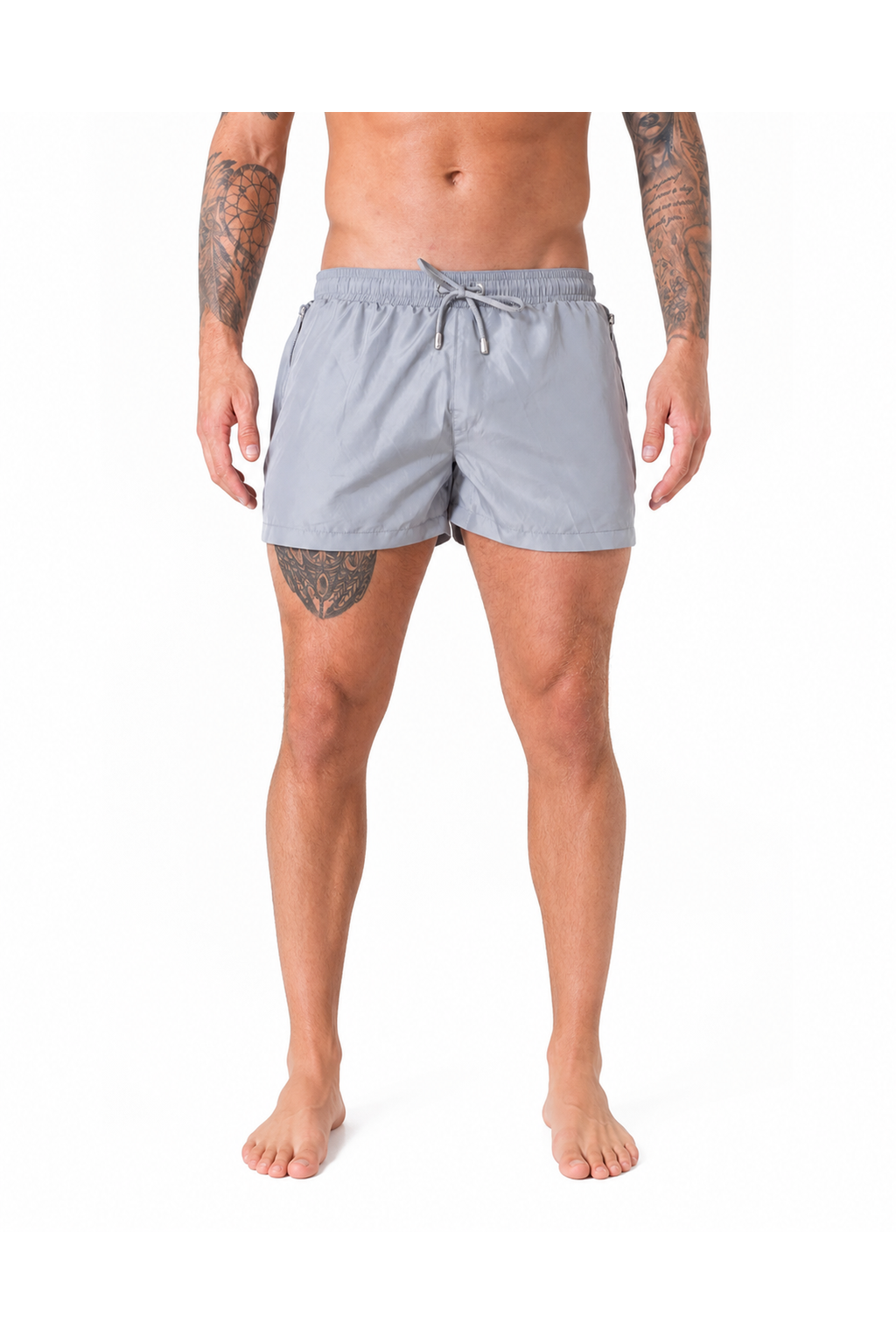 Jace | Quick-Dry Swim Shorts - Grey - front - group 4