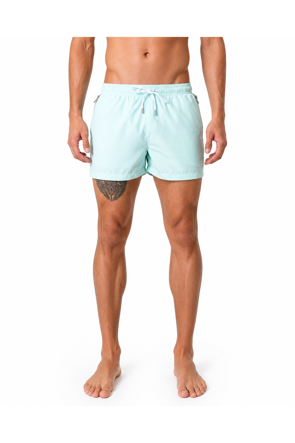 Jace | Quick-Dry Swim Shorts - Light Blue - front - group 5