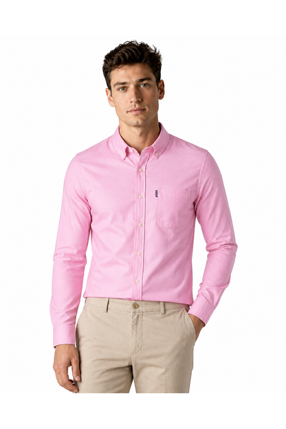 Edgar | Slim-Fit Dress Shirt - Pink - front - group 5