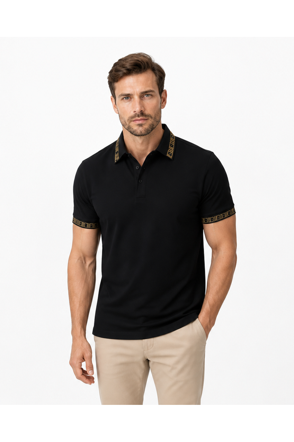 Jack | Contrast-Trim Pocket Polo - ZFPL0396 - front - group 5