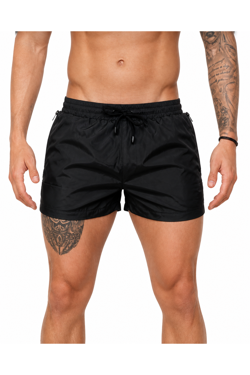Jace | Quick-Dry Swim Shorts - Black - front - group 6