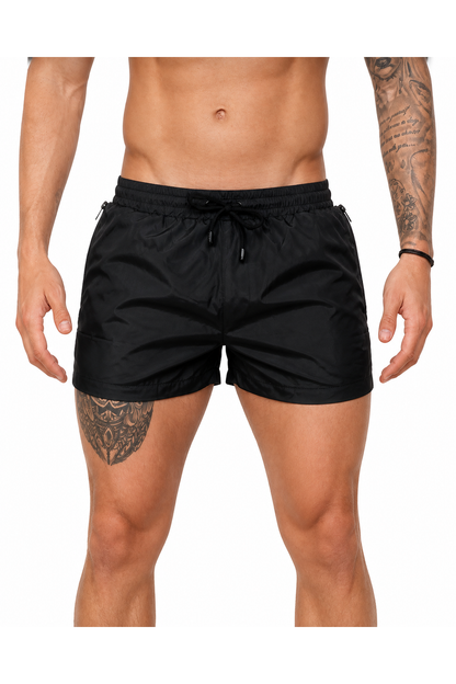 Jace | Quick-Dry Swim Shorts - Black - front - group 6