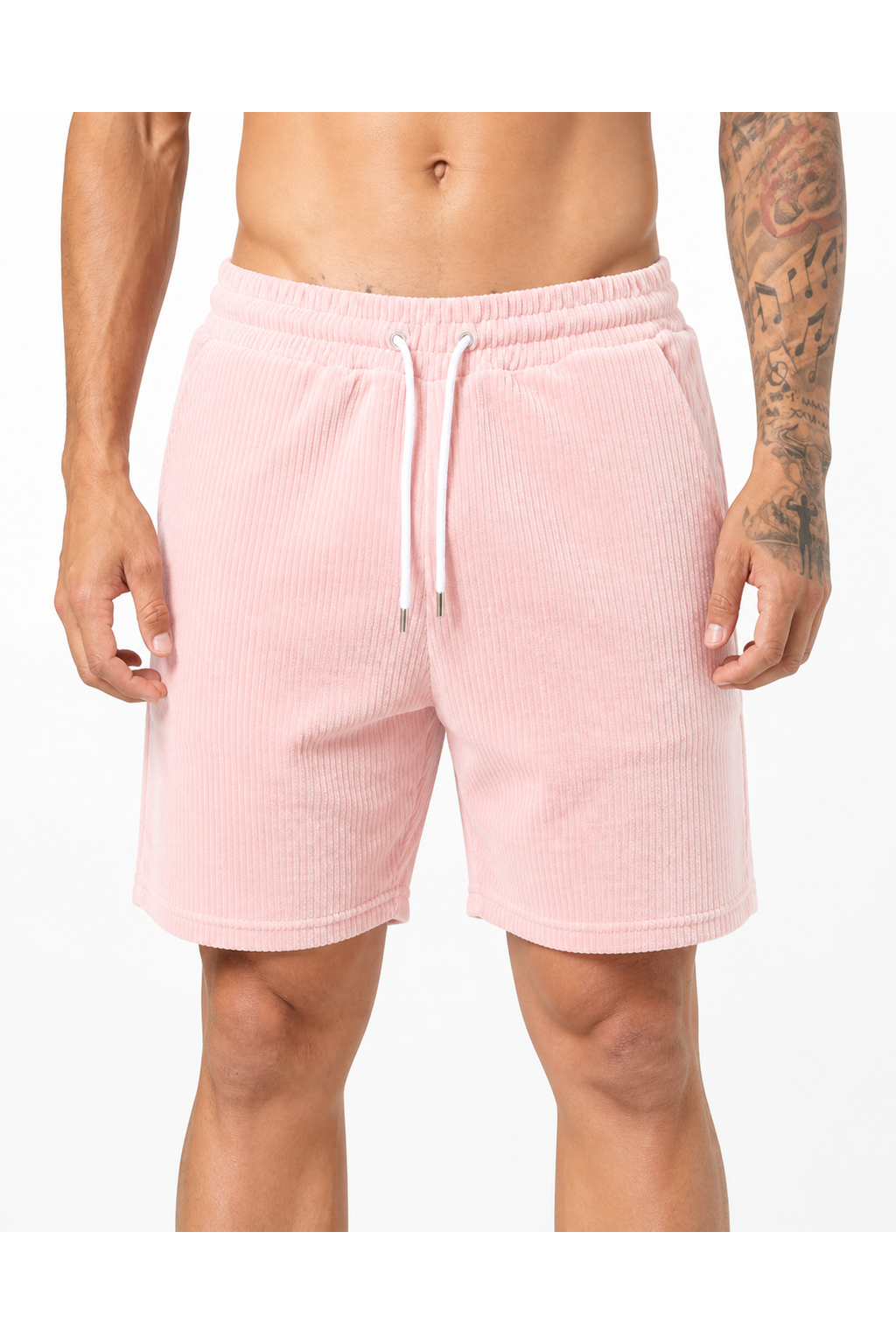 Tyler | Everyday Drawstring Shorts - Pink - front - group 6