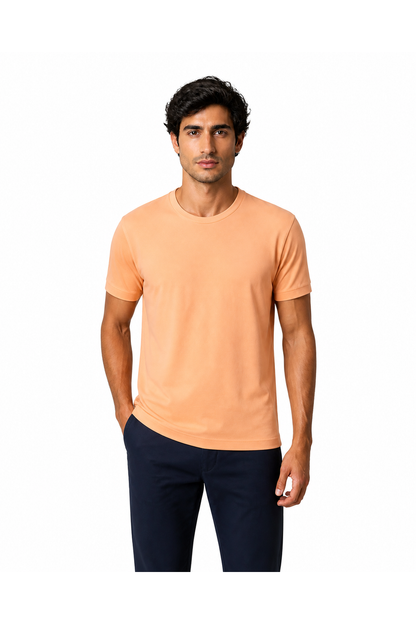 Alex | Premium Everyday Crew-Neck T-Shirt - Hami Orange L / Hami Orange M / Hami Orange S / Hami Orange XL / Hami Orange XXL / Hami Orange XXXL / Hami Orange XXXXL - front - group 9