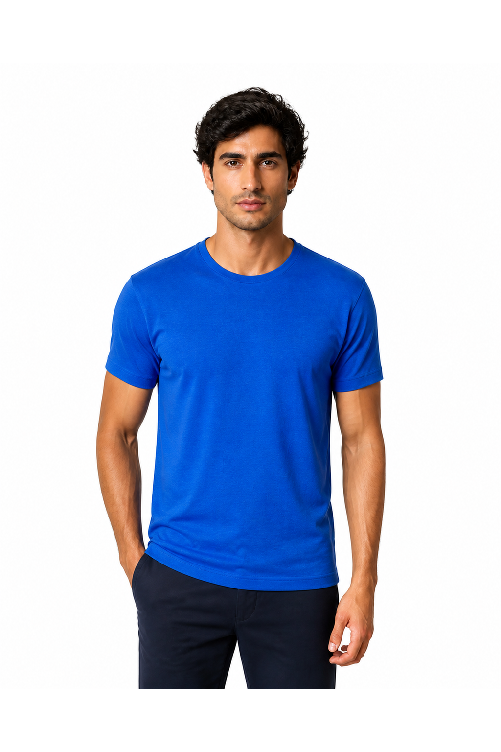 Alex | Premium Everyday Crew-Neck T-Shirt - Sapphire L / Sapphire M / Sapphire S / Sapphire XL / Sapphire XXL / Sapphire XXXL / Sapphire XXXXL - front - group 12