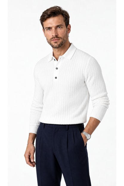 Ventorino knit in white — model view